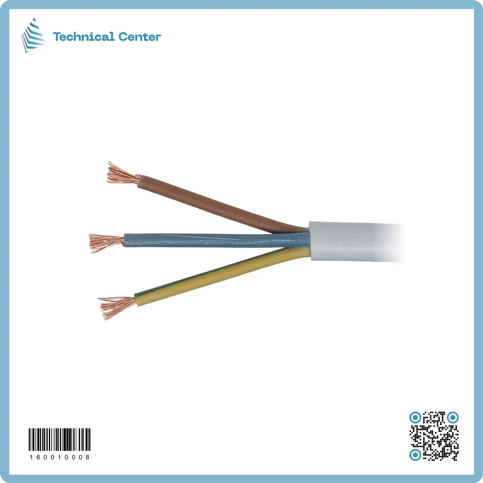 كيبل ابيض شعري(3X1.5mm2) (م)