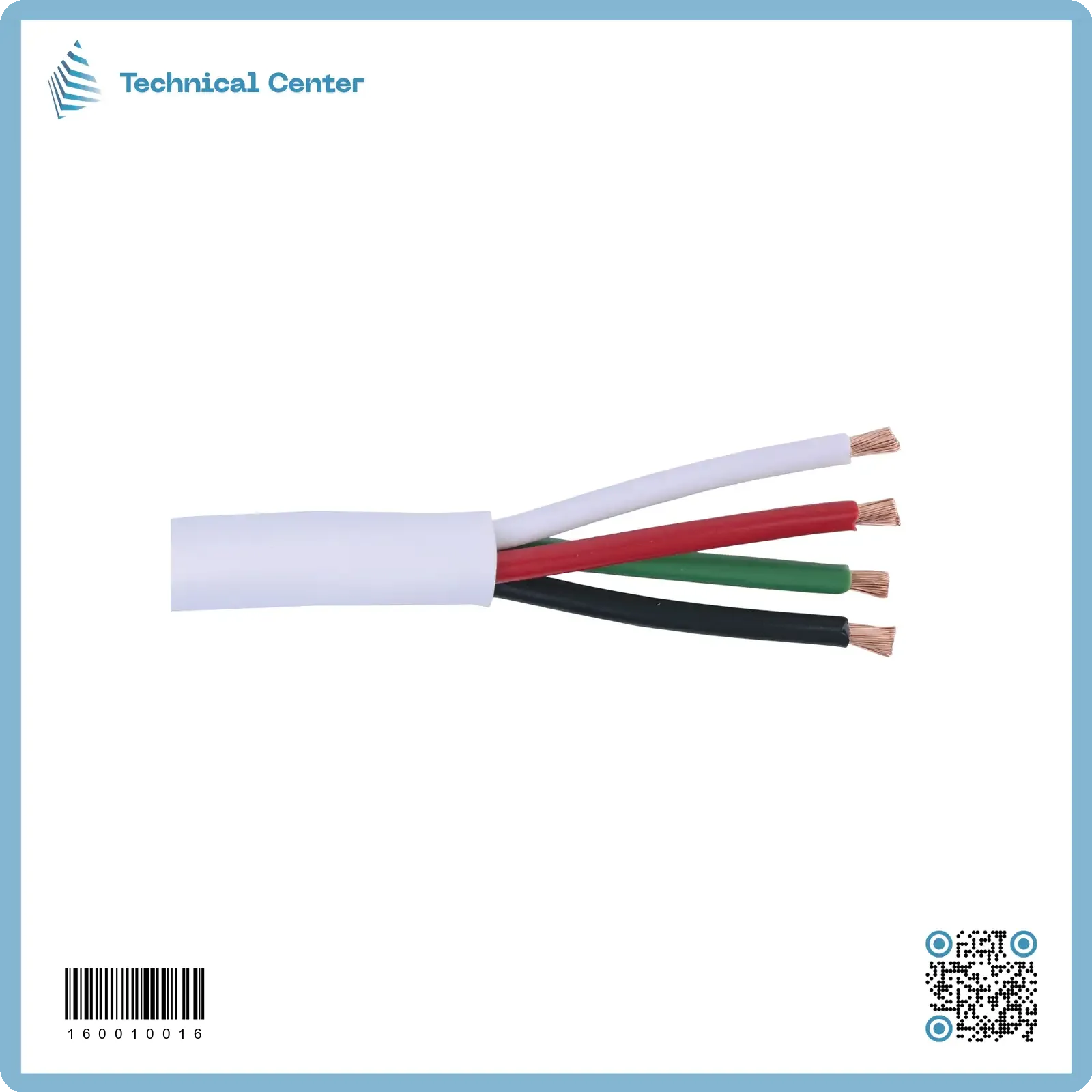 كيبل ابيض شعري(4X2.5mm2) (م)
