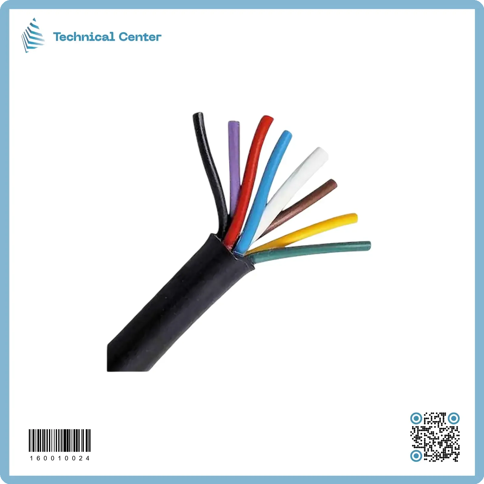 كيبل ابيض شعري(8X1.5mm2) (م)