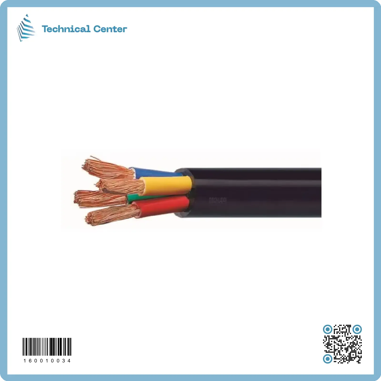 كيبل ابيض شعري(4X6mm2) (م)