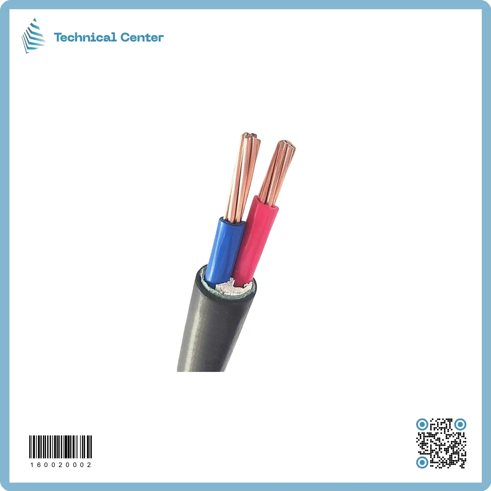 كيبل اسود مكذول(2X6mm2) (م)