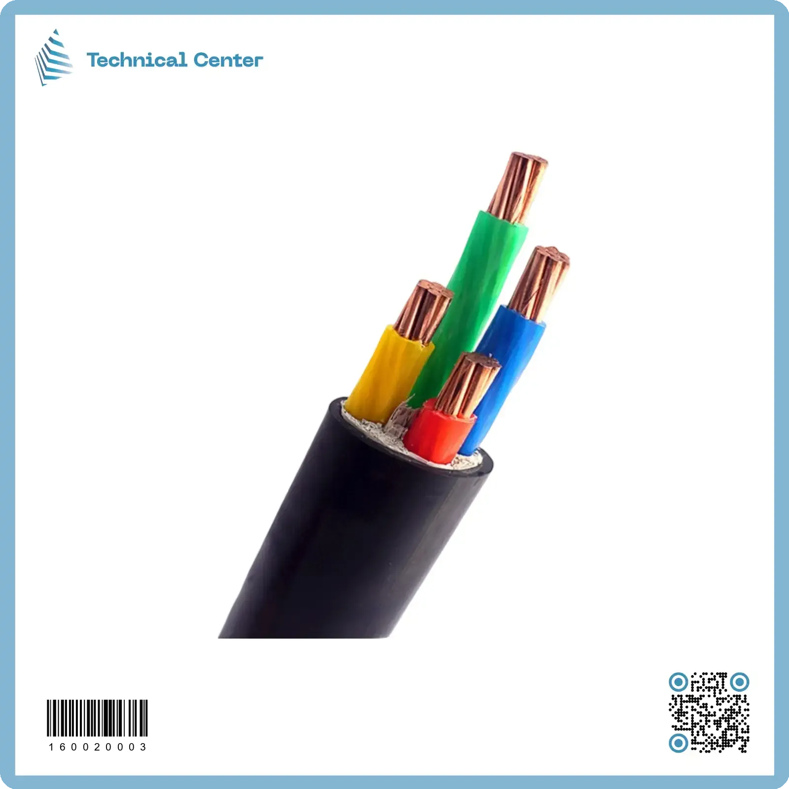 كيبل اسود مكذول(4X16mm2) (م)