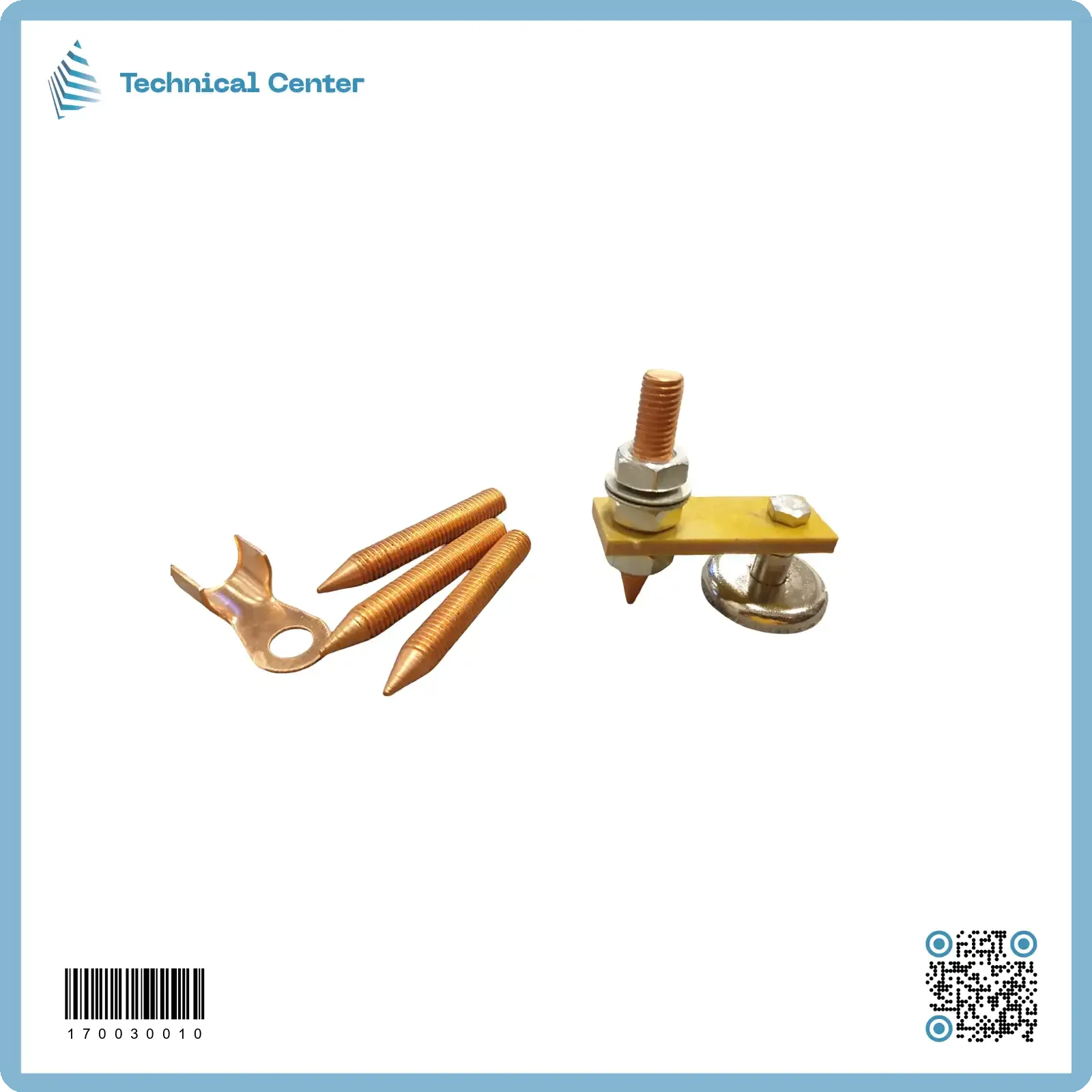 كونكتر ماكنة لحام مغناطيس مفرد+تيرمنل+3 برغي