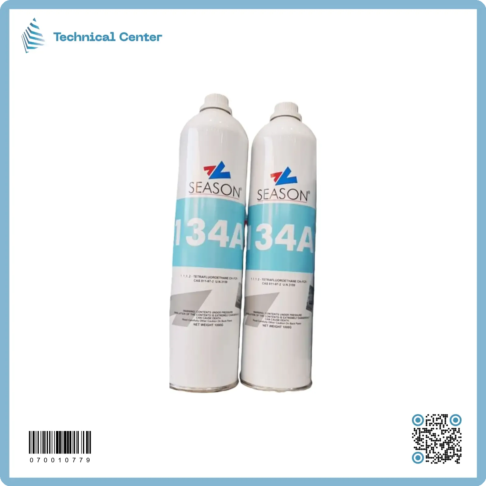 غاز فريون (R134-1.0kg)(سيزون)