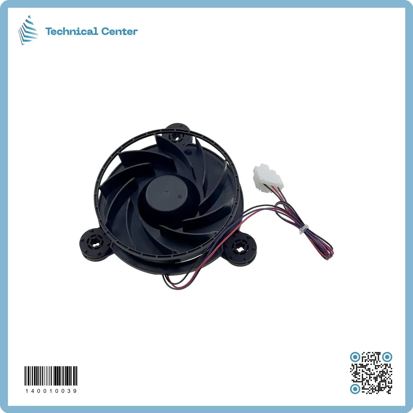 مروحة ثلاجة قاعدة ثلاثية (12V-DC)(12.5cm)