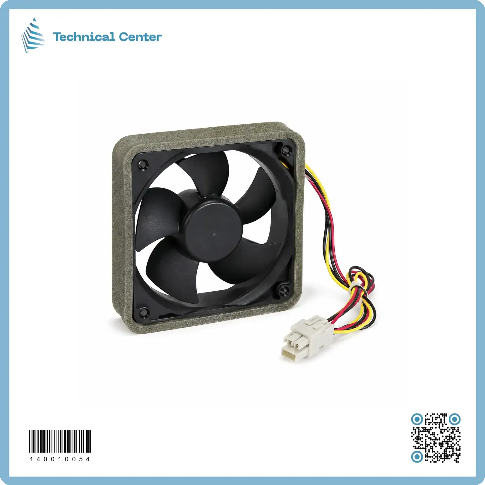 مروحة ثلاجة قاعدة مربعة (12V-DC)(12.5cm)