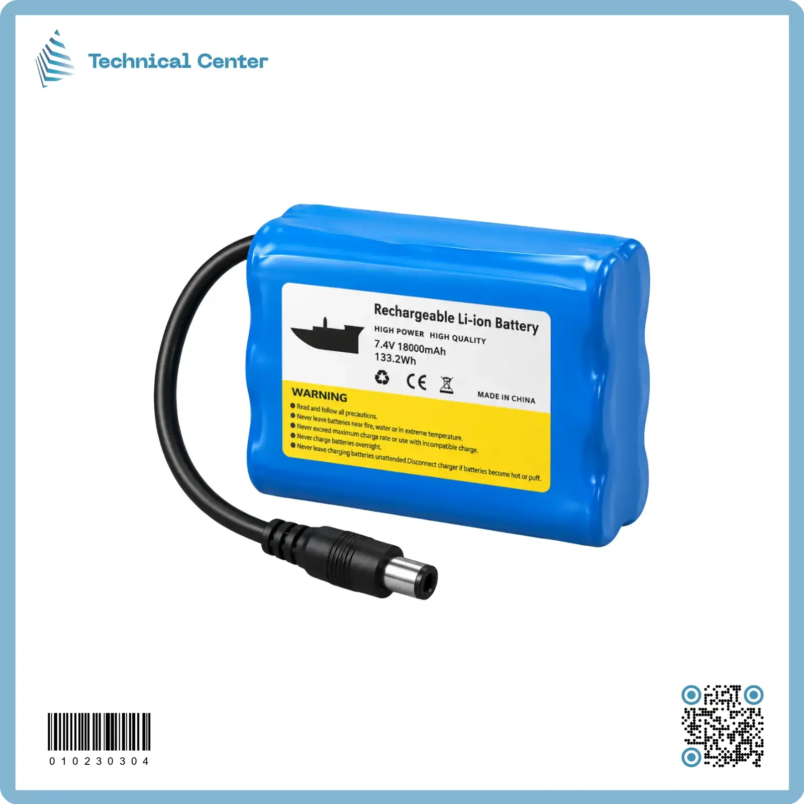 نضيدة زورق صيد (7.4V-18000 mA)