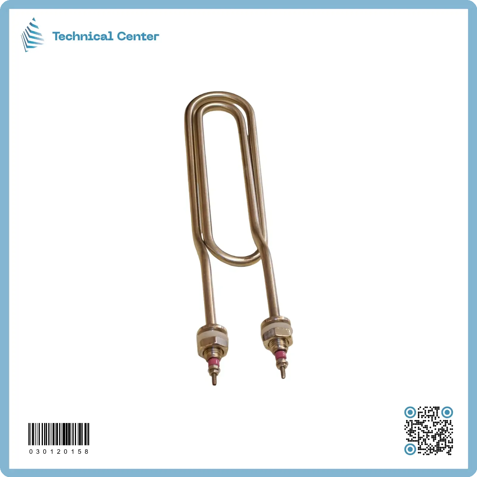 هيتر تقطير لولبي 2 حلقة مستطيل 28 سم (1400W)(220V)