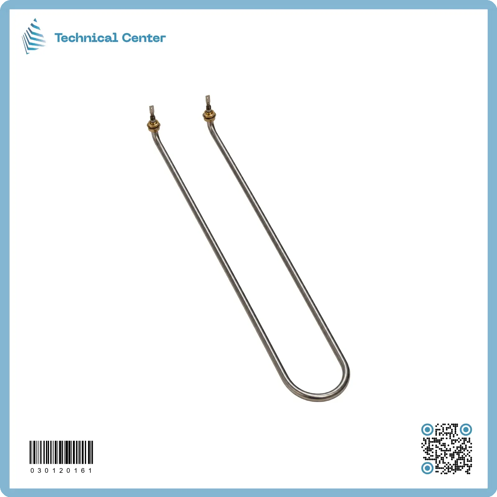 هيتر حرف يو فلنجة عمودية (2250W)(220V)(طول-70سم) (8.0mm)