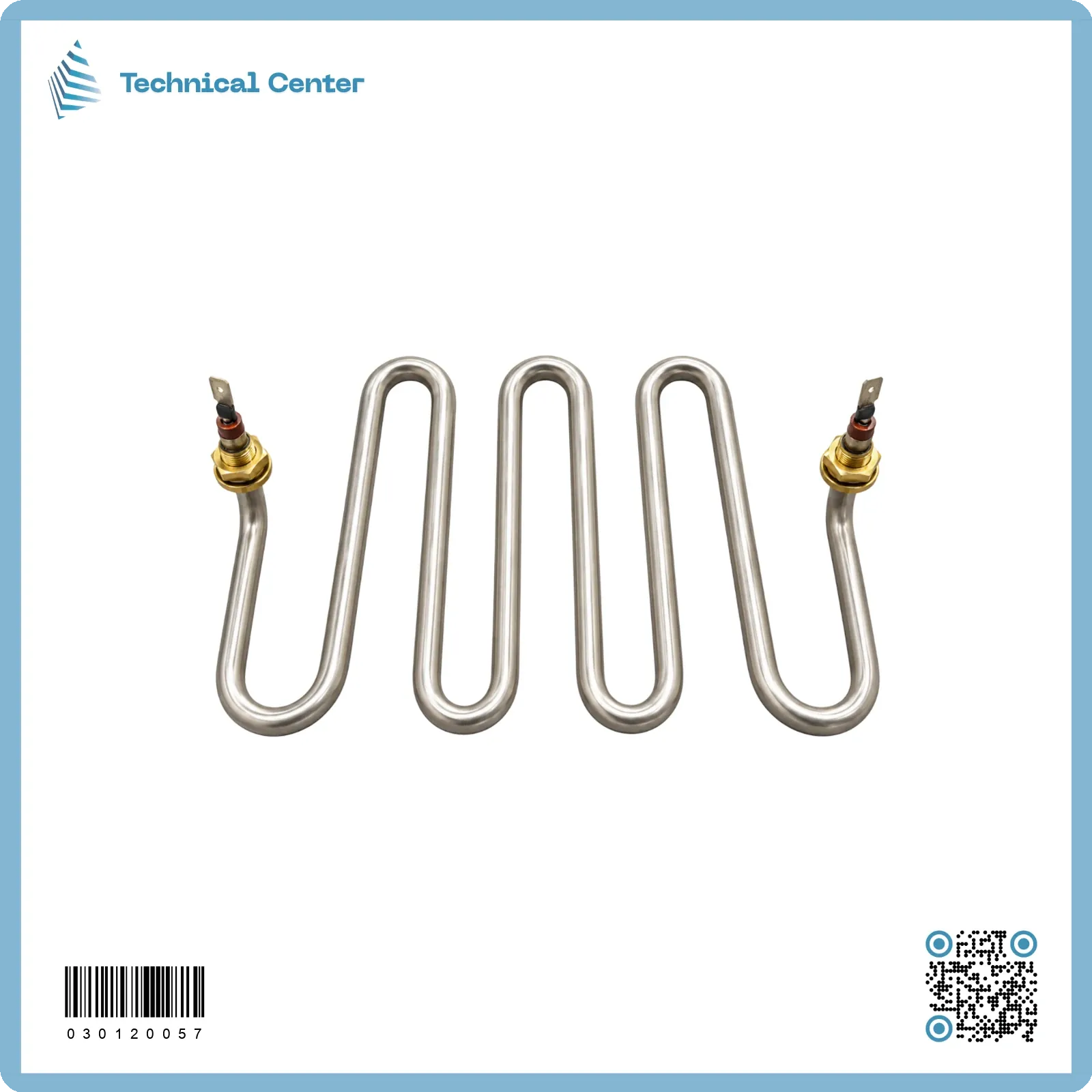 هيتر سماور (مموج8 مسار-8mm)(2500W-220V)(فلنجة عمودية cc195mm)