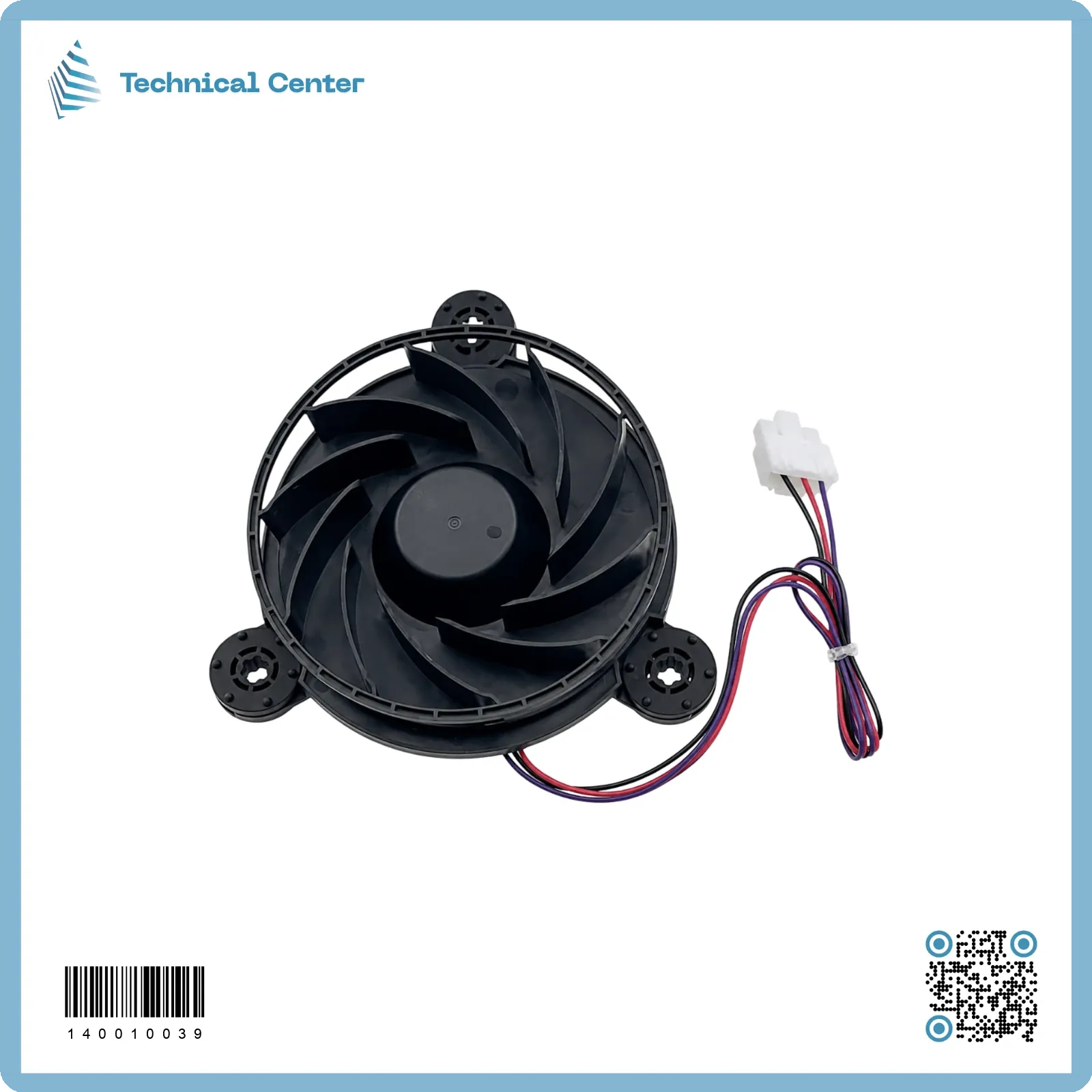 مروحة ثلاجة دائرية  3 واير (12V-DC)(12.5cm)